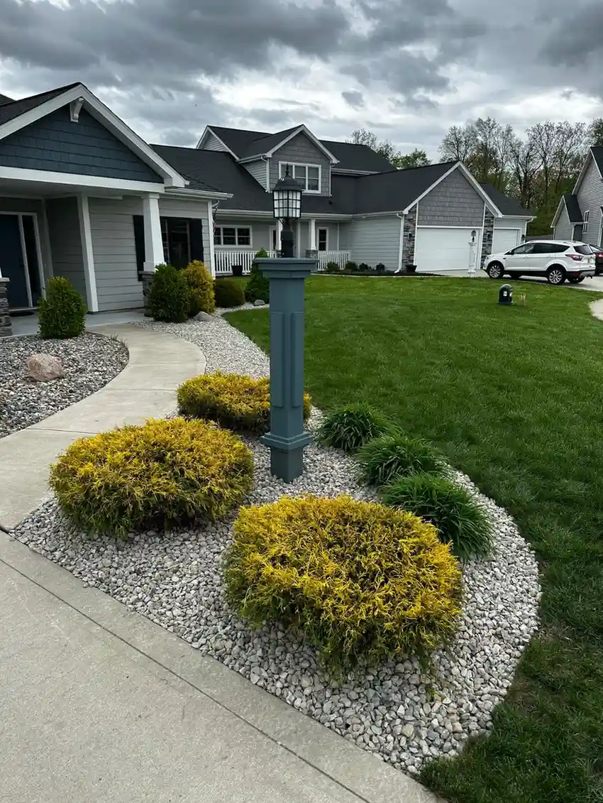 Beautiful landscaped yard 11
